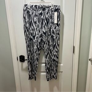 NWT Calvin Klein Black and White Animal Print Zebra Dress Pants